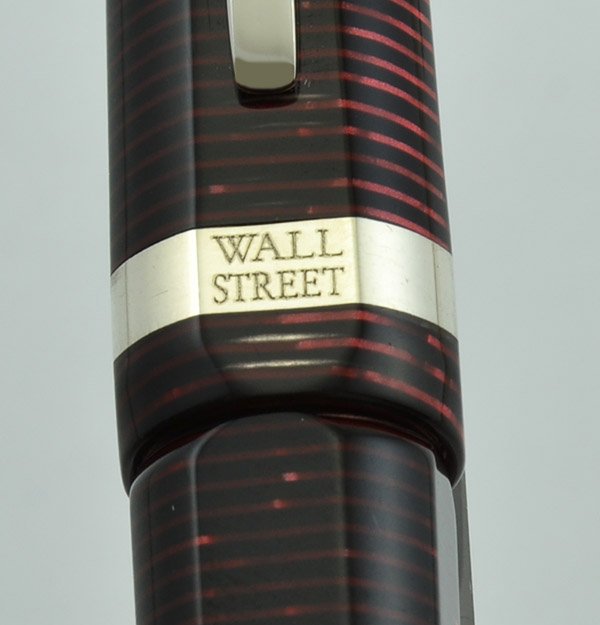 Visconti Wall Street Fountain Pen - Red Pearl Celluloid, C/C